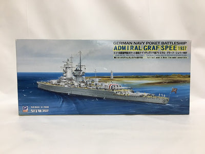 【中古】【未組立】1/700 WWII 独海軍 装甲艦 グラーフ・シュペー [W130]＜プラモデル＞（代引き不可）6558