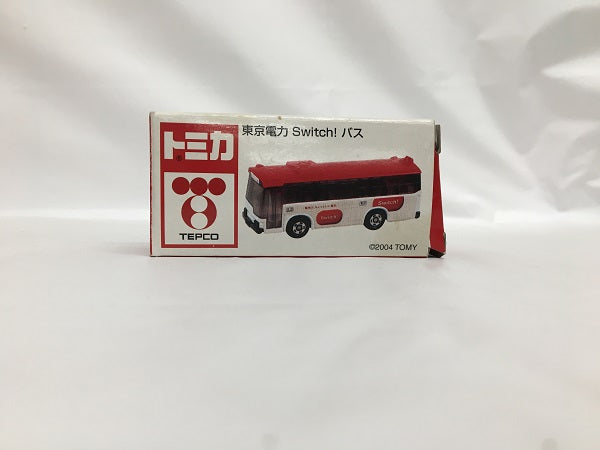 【中古】【開封品】1/130 東京電力 Switch! バス(ホワイト×レッド) 「トミカ」 東京電力特注＜おもちゃ＞（代引き不可）6558