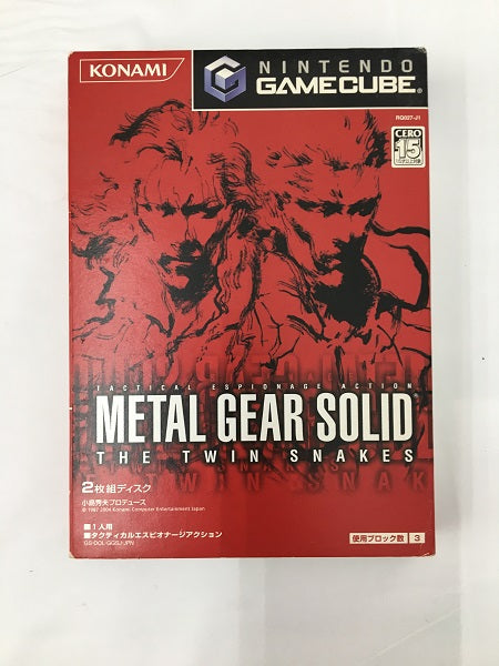 【中古】【箱説あり】NGCソフト　メタルギア ソリッド：ザ・ツインスネークス＜レトロゲーム＞（代引き不可）6558