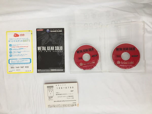 【中古】【箱説あり】NGCソフト　メタルギア ソリッド：ザ・ツインスネークス＜レトロゲーム＞（代引き不可）6558