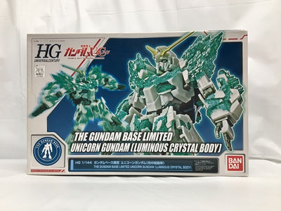 【中古】【未組立】1/144 HGUC RX-0 ユニコーンガンダム(光の結晶体) 「機動戦士ガンダムUC」 ガンダムベース限定＜プラ...