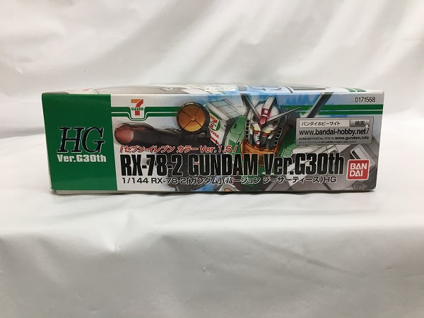 【中古】【未組立】1/144 HG RX-78-2 ガンダム Ver.G30th セブン-イレブンカラー Ver.1.5 「機動戦士 ガンダム」＜プラモデル＞（代引き不可）6558