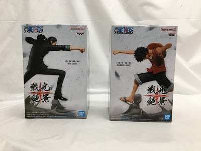 【中古】【未開封】【セット】ロブ・ルッチ 「ワンピース」 戦光絶景-ROB LUCCI-／モンキー・D・ルフィ 「ワンピース」 戦光絶...