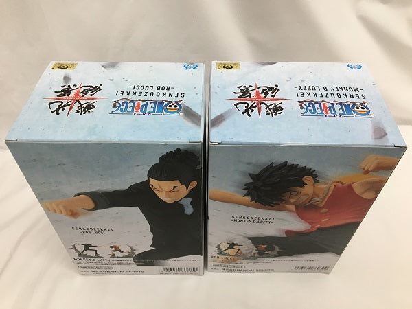 【中古】【未開封】【セット】ロブ・ルッチ 「ワンピース」 戦光絶景-ROB LUCCI-／モンキー・D・ルフィ 「ワンピース」 戦光絶景-MONKEY.D.LUFFY-＜フィギュア＞（代引き不可）6558