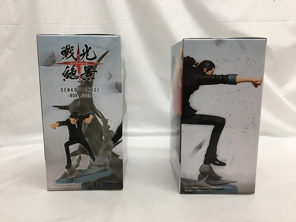 【中古】【未開封】【セット】ロブ・ルッチ 「ワンピース」 戦光絶景-ROB LUCCI-／モンキー・D・ルフィ 「ワンピース」 戦光絶景-MONKEY.D.LUFFY-＜フィギュア＞（代引き不可）6558