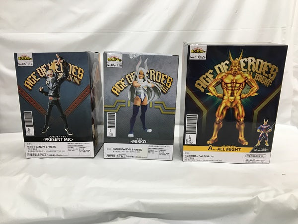 中古】【未開封】【3種セット】「僕のヒーローアカデミア」 AGE OF HEROES フィギュア＜フィギュア＞（代引き