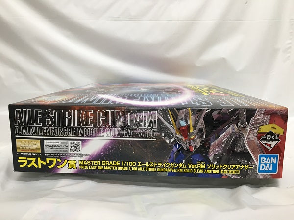 【中古】【未組立】1/100 MG エールストライクガンダム Ver.RM ソリッドクリアアナザー 「一番くじ 機動戦士ガンダム ガンプラ 2023」 ラストワン賞＜プラモデル＞（代引き不可）6558