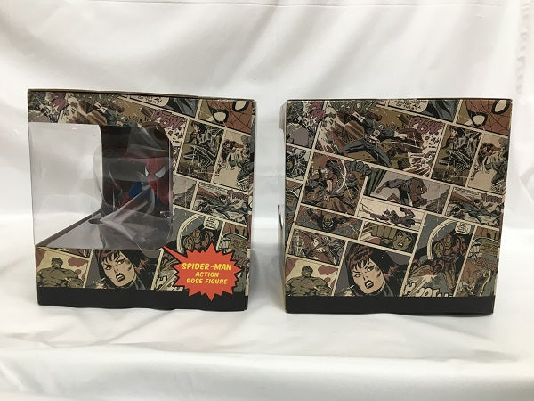 【中古】【未開封】【セット】Happyくじ MARVEL COMICSシリーズ」　アクションポーズフィギュア　A賞　スパイダーマン＆LAST賞　ヴェノム＜フィギュア＞（代引き不可）6558