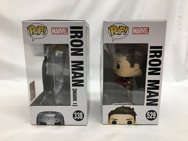 【中古】【開封品】【2種セット】POP! Marvel Series　#338　アイアンマン・マーク1　#529　アイアンマン・マーク85＜フィギュア＞（代引き不可）6558