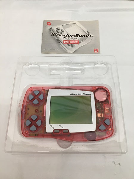 【中古】【動作確認済み】ワンダースワン本体 スケルトンピンク＜レトロゲーム＞（代引き不可）6558