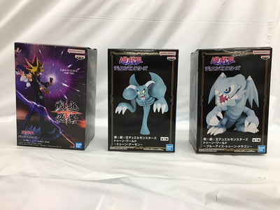 【中古】【未開封】【3点セット】遊戯王　フィギュア　「遊☆戯☆王デュエルモンスターズ」「戦光絶景」＜フィギュア＞（代引き不可）6558