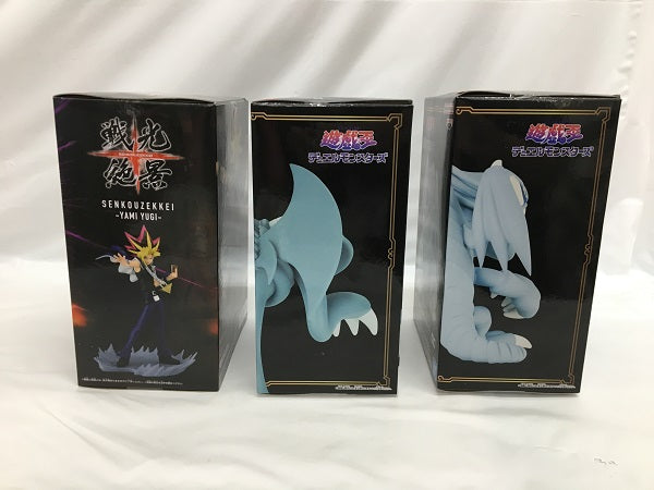 【中古】【未開封】【3点セット】遊戯王　フィギュア　「遊☆戯☆王デュエルモンスターズ」「戦光絶景」＜フィギュア＞（代引き不可）6558