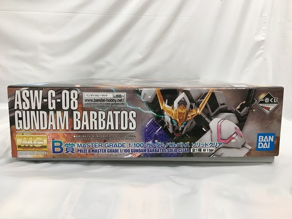 【中古】【未組立】1/100 MG ASW-G-08 ガンダムバルバトス ソリッドクリア 「一番くじ 機動戦士ガンダム ガンプラ2022」 B賞＜プラモデル＞（代引き不可）6558