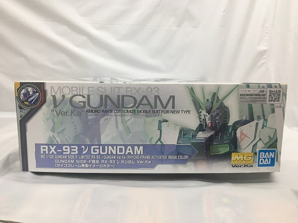 【中古】【未組立】1/100 MG RX-93 νガンダム Ver.Ka(サイコフレーム発動イメージカラー) 「機動戦士ガンダム 逆襲のシャア」 GUNDAM SIDE-F限定＜プラモデル＞（代引き不可）6558