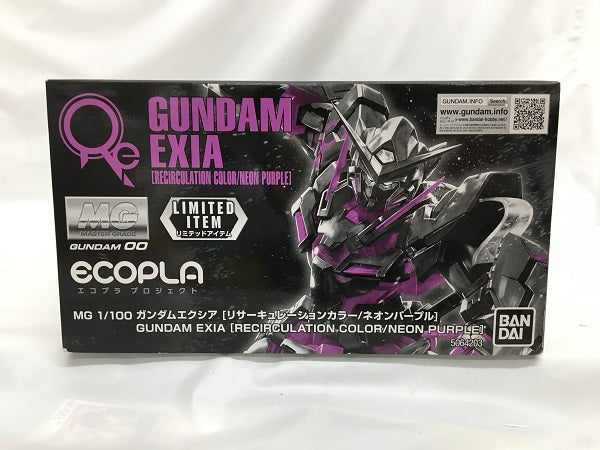 中古】【未組立】1/100 MG GN-001 ガンダムエクシア(リサーキュレーションカラー/ネオンパープル) 「機動戦士ガンダム00(ダ