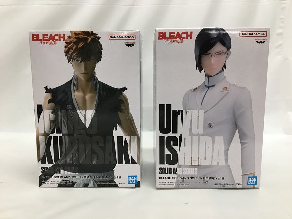 【中古】【未開封】【セット】フィギュア 「BLEACH-ブリーチ-」 SOLID AND SOULS 黒崎一護/石田雨竜　2点＜フィギュア＞（代引き不可）6558