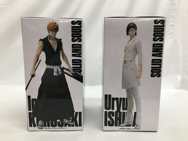 【中古】【未開封】【セット】フィギュア 「BLEACH-ブリーチ-」 SOLID AND SOULS 黒崎一護/石田雨竜　2点＜フィギュア＞（代引き不可）6558