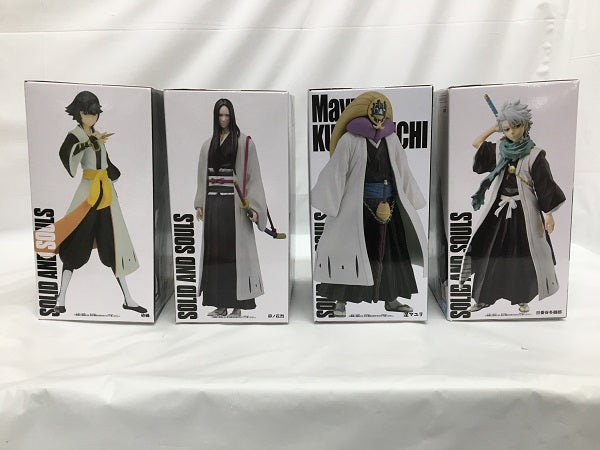 中古】【未開封】【セット】フィギュア「BLEACH-ブリーチ-」 SOLID AND SOULS 砕蜂/卯ノ花烈/涅マユリ/日番谷冬獅郎