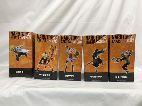 【中古】【未開封】【セット】フィギュア　「NARUTO-ナルト-」 NARUTOP99　波風ミナト/うずまきナルト/春野サクラ/うちはイタチ/はたけカカシ　５点＜フィギュア＞（代引き不可）6558