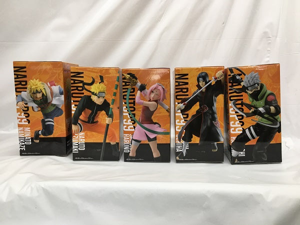 【中古】【未開封】【セット】フィギュア　「NARUTO-ナルト-」 NARUTOP99　波風ミナト/うずまきナルト/春野サクラ/うちはイタチ/はたけカカシ　５点＜フィギュア＞（代引き不可）6558