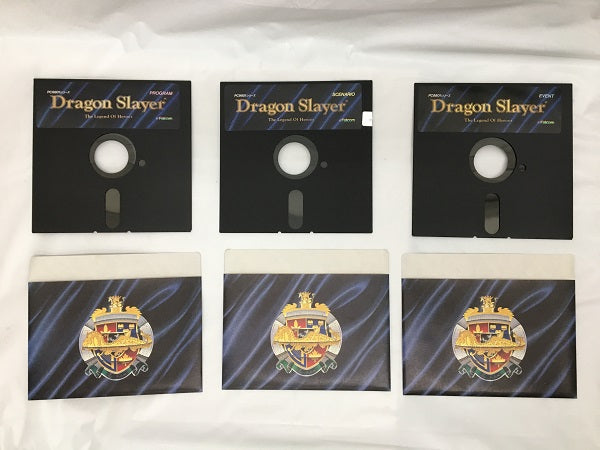 【中古】【開封済】【セット】PC-9801　5インチソフト　ドラゴンスレイヤー英雄伝説・ドラゴンスレイヤー 英雄伝説II　２点＜レトロゲーム＞（代引き不可）6558