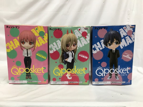 【中古】【未開封】【セット】「チェンソーマン」 Q posket　マキマ/パワー/早川アキ　3点＜フィギュア＞（代引き不可）6558