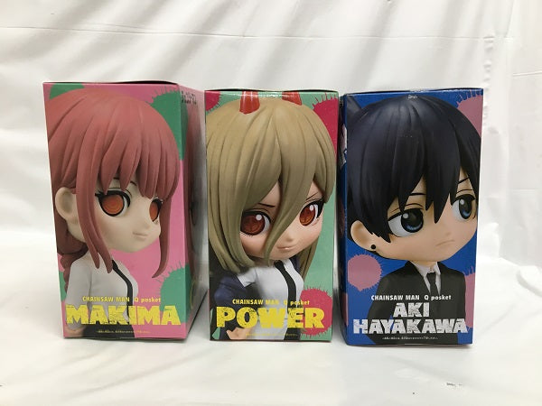 【中古】【未開封】【セット】「チェンソーマン」 Q posket　マキマ/パワー/早川アキ　3点＜フィギュア＞（代引き不可）6558