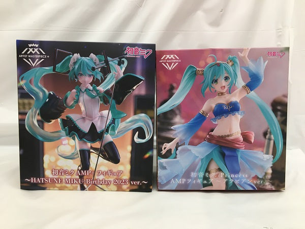 【中古】【未開封】【セット】初音ミク 「キャラクター・ボーカル・シリーズ01 初音ミク」　Princess AMP フィギュア〜アラビアンver.〜/AMP+ フィギュア 〜HATSUNE MIKU Birthday 2023 ver.〜　2点＜フィギュア＞（代引き不可）6558