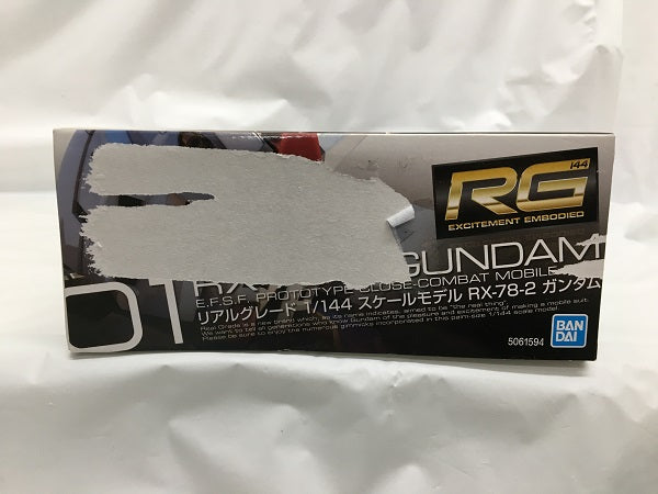 【中古】【未組立】1/144 RG RX-78-2 ガンダム「機動戦士ガンダム」 [5061594]＜プラモデル＞（代引き不可）6558