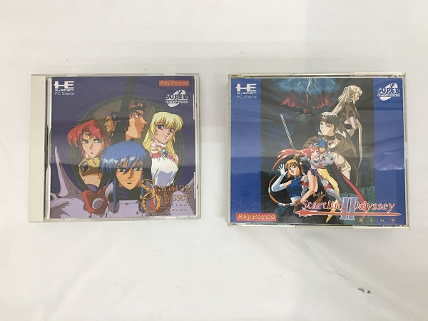 【中古】【開封品】【セット】PCエンジンスーパーCDソフト　スタートリングオデッセイ/スタートリングオデッセイ2 魔竜戦争＜レトロゲーム＞（代引き不可）6558