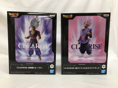 【中古】【未開封】【セット】ドラゴンボール超 CLEARISE 孫悟飯(ビースト) ＆ 超サイヤ人ロゼゴクウブラック＜フィギュア＞（代...