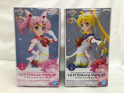 【中古】【未開封】【セット】美少女戦士セーラームーンEternal GLITTER＆GLAMOURS 2点セット＜フィギュア＞（代引き...