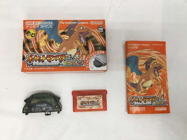 【中古】【箱説あり】ポケットモンスター ファイアレッド[ワイヤレスアダプタ同梱]＜レトロゲーム＞（代引き不可）6558