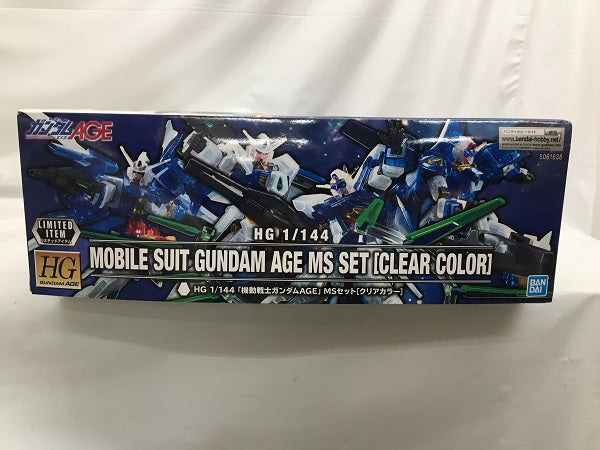 【中古】【未組立】1/144 HG 機動戦士ガンダムAGE MSセット(4機セット) クリアカラーVer. 「機動戦士ガンダムAGE」[5061638]＜プラモデル＞（代引き不可）6558