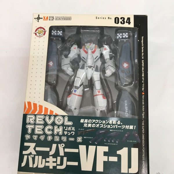 【中古】【未開封】リボルテックヤマグチ No.034 TV版 スーパーバルキリーVF-1J(一条輝機) 「超時空要塞マクロス」＜フィギュア＞（代引き不可）6558