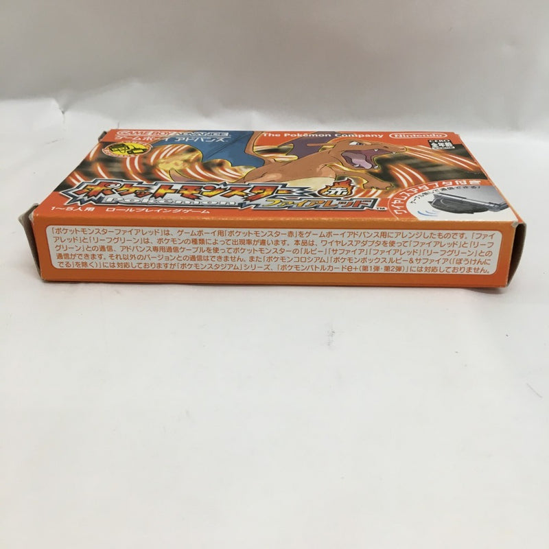 【中古】【内箱なし】【ジャンク】GBAソフト　ポケットモンスター ファイアレッド[ワイヤレスアダプタ同梱]＜レトロゲーム＞（代引き不可）6558