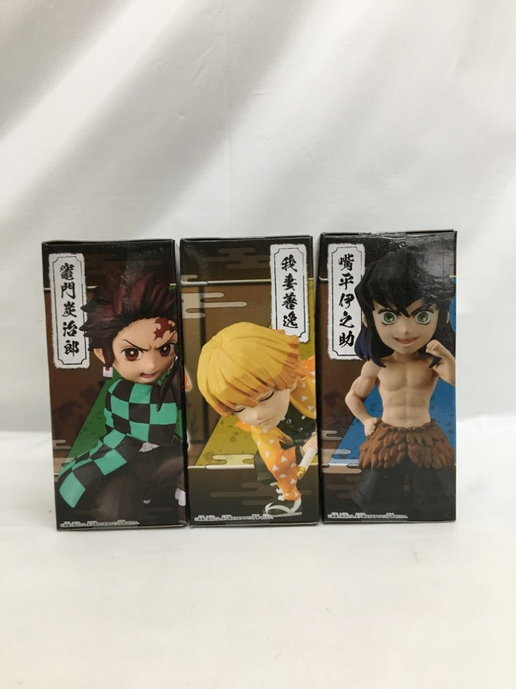 【中古】【未開封】【セット】「鬼滅の刃」 ワールドコレクタブルフィギュアvol.3 竈門炭治郎・我妻善逸 ・嘴平伊之助 3種＜フィギュア＞（代引き不可）6558
