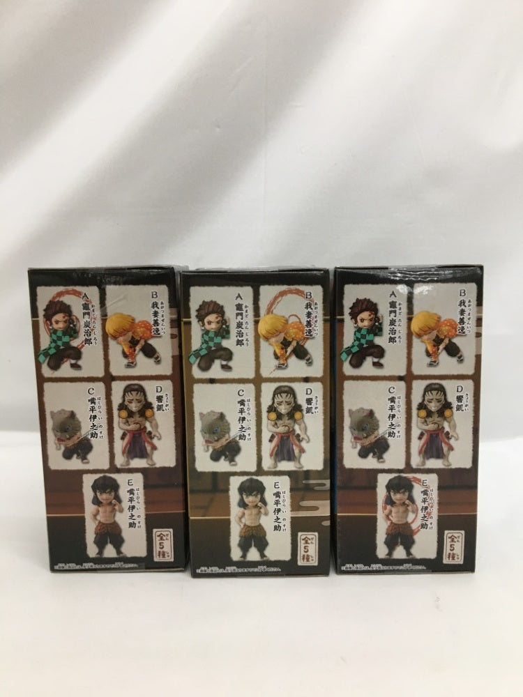 【中古】【未開封】【セット】「鬼滅の刃」 ワールドコレクタブルフィギュアvol.3 竈門炭治郎・我妻善逸 ・嘴平伊之助 3種＜フィギュア＞（代引き不可）6558
