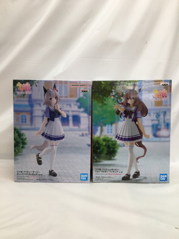 【中古】【未開封】【セット】 「ウマ娘 プリティーダービー」カレンチャン＆ミホノブルボン 2種＜フィギュア＞（代引き不可）6558