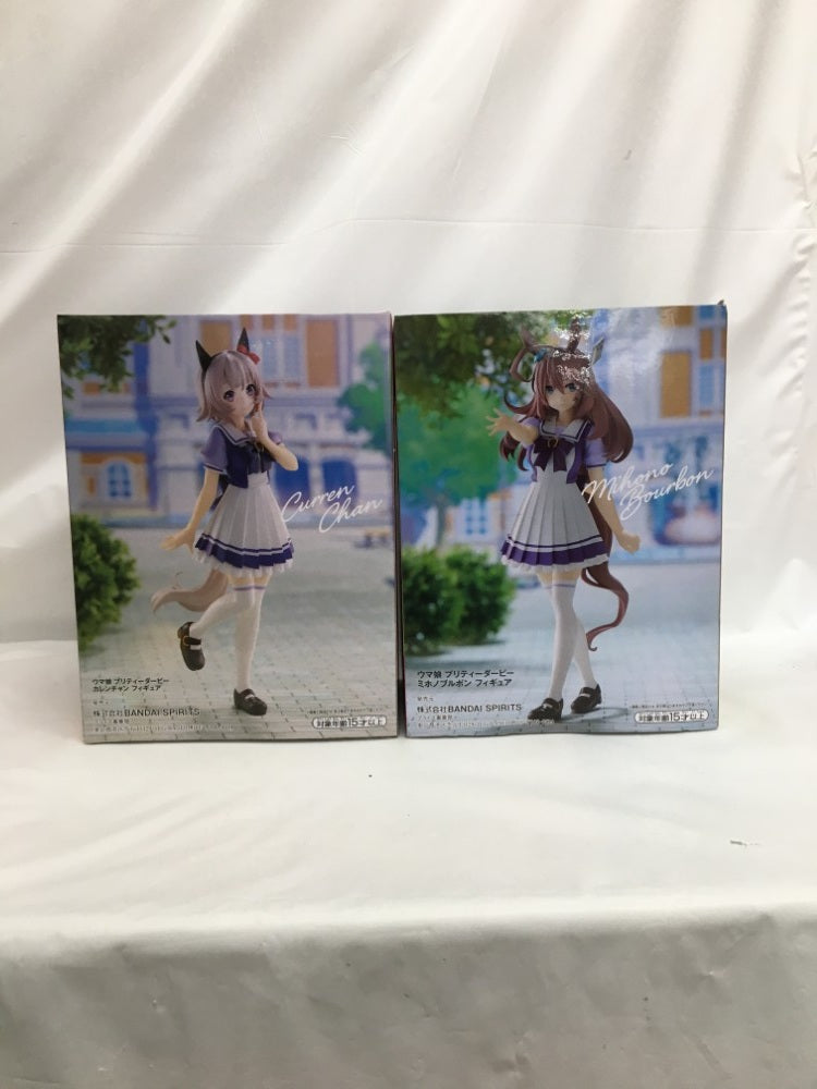 【中古】【未開封】【セット】 「ウマ娘 プリティーダービー」カレンチャン＆ミホノブルボン 2種＜フィギュア＞（代引き不可）6558