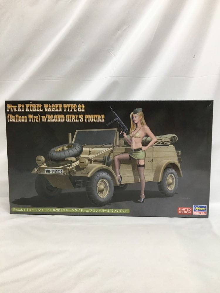 【中古】【未組立】1/24 Pkw.K1 キューベルワーゲン 82型 バルーンタイヤ w/ブロンドガールズ フィギュア [SP473]＜プラモデル＞（代引き不可）6558