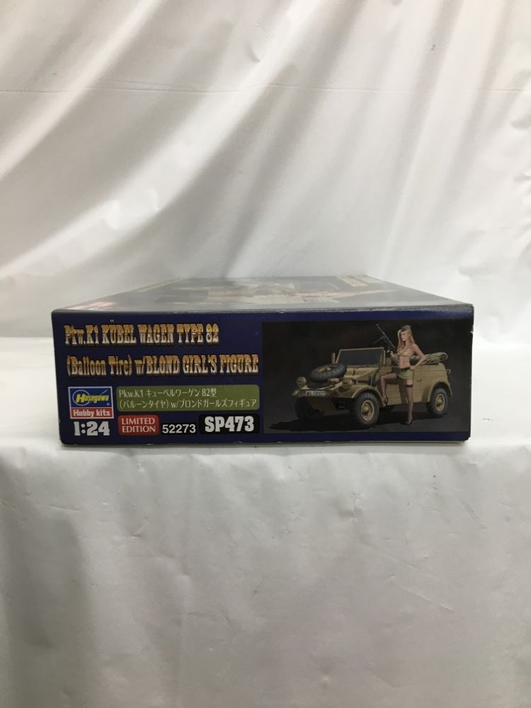 【中古】【未組立】1/24 Pkw.K1 キューベルワーゲン 82型 バルーンタイヤ w/ブロンドガールズ フィギュア [SP473]＜プラモデル＞（代引き不可）6558