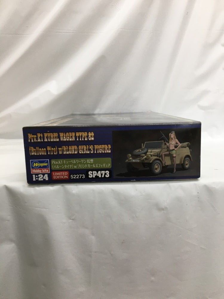 【中古】【未組立】1/24 Pkw.K1 キューベルワーゲン 82型 バルーンタイヤ w/ブロンドガールズ フィギュア [SP473]＜プラモデル＞（代引き不可）6558