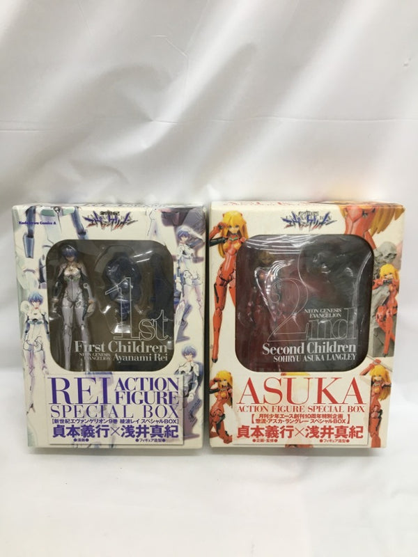 【中古】【開封品】【セット】「新世紀エヴァンゲリオン」綾波レイ＆惣流・アスカ・ラングレー スペシャル BOX 2種＜フィギュア＞（代引き不可）6558