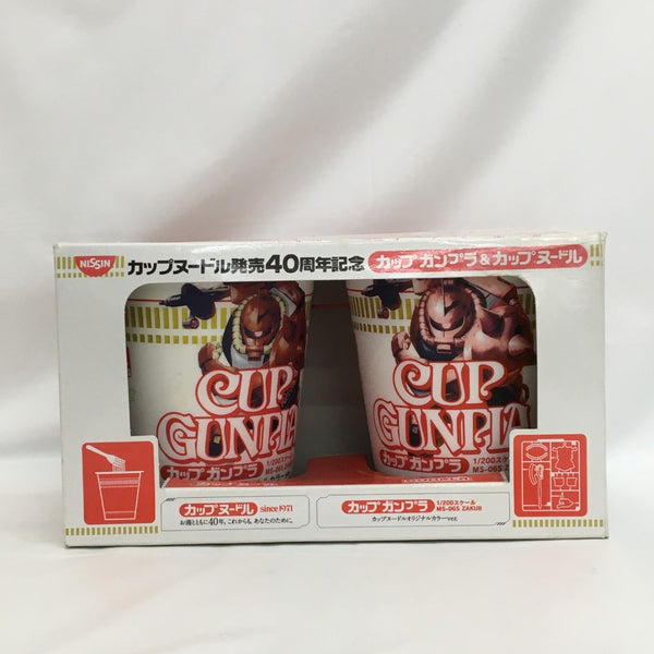 【中古】【開封済・未組立】カップヌードル発売40周年記念 カップガンプラ&カップヌードル＜プラモデル＞（代引き不可）6558