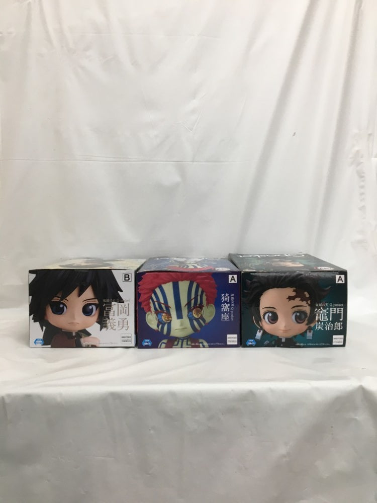 【中古】【未開封】【セット】「鬼滅の刃」 Q posket -竈門炭治郎-猗窩座-冨岡義勇-【3種】＜フィギュア＞（代引き不可）6558