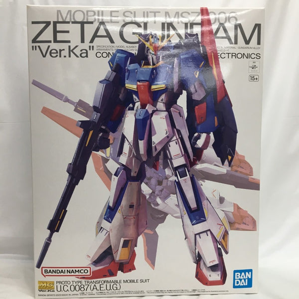 【中古】【未組立】1/100 MG MSZ-006 ゼータガンダム Ver.Ka 「機動戦士Zガンダム」 [5064015]＜プラモデル＞（代引き不可）6558