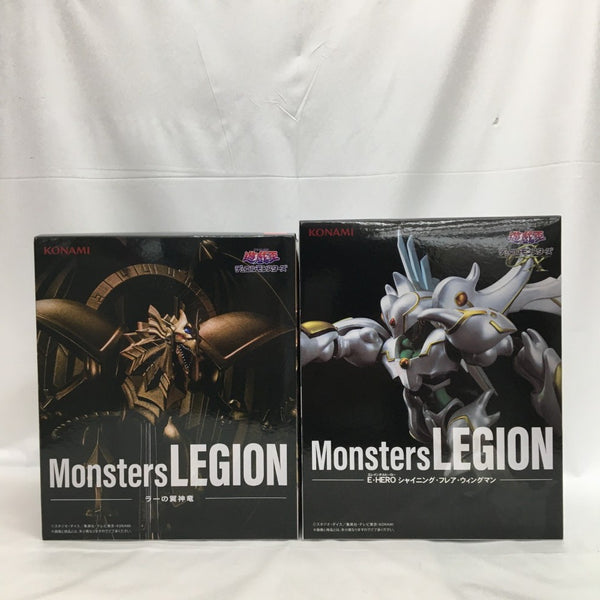 【中古】【未開封】【2個セット】「遊☆戯☆王シリーズ」 Monsters LEGION ラーの翼神竜/E・HERO シャイニング＜フィギュア＞（代引き不可）6558