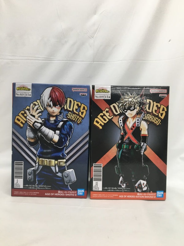 【中古】【未開封】【セット】「僕のヒーローアカデミア」 AGE OF HEROES 爆豪勝己・轟焦凍＜フィギュア＞（代引き不可）6558