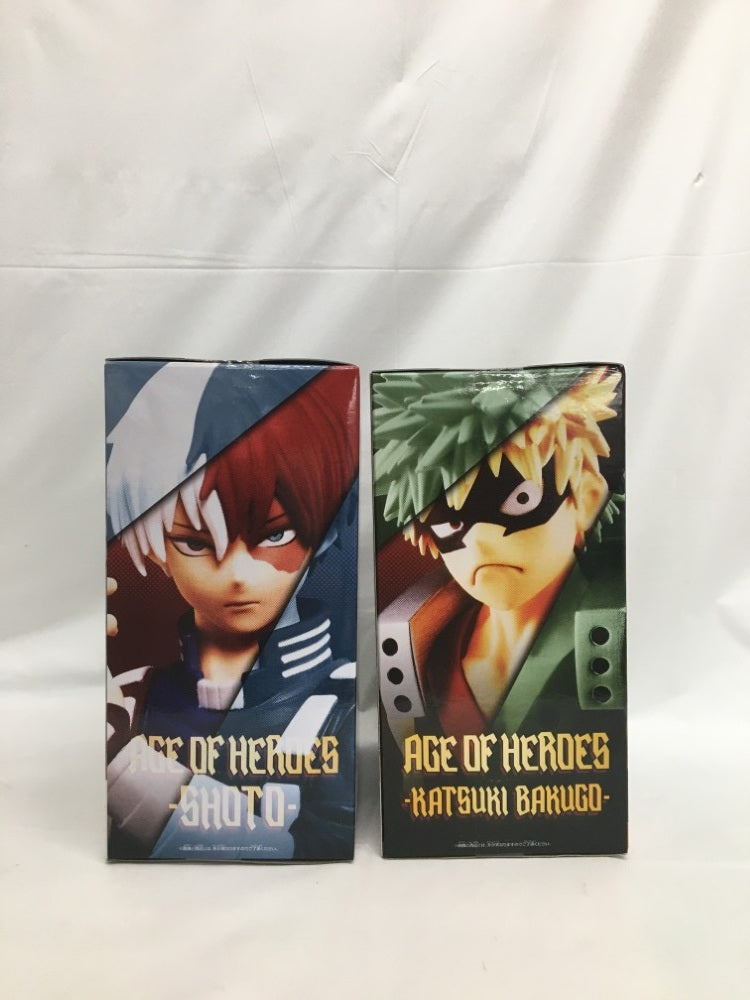 【中古】【未開封】【セット】「僕のヒーローアカデミア」 AGE OF HEROES 爆豪勝己・轟焦凍＜フィギュア＞（代引き不可）6558